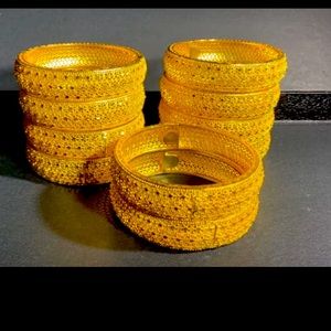 Gold plated bangles